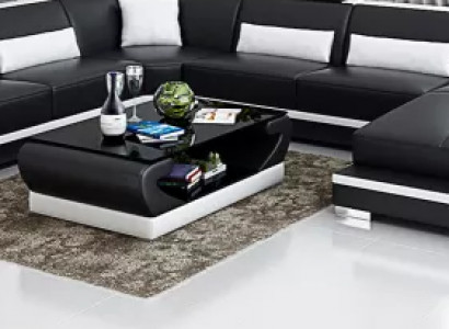 Wunnlandschaft Ecksofa U-Form Modern Soffa Ledersofa Eckgarnitur Polstersofa Couchen