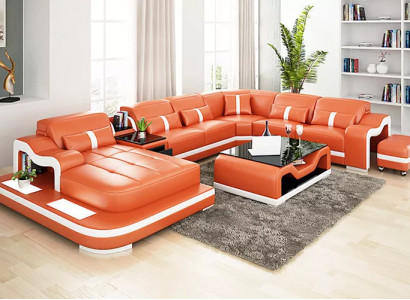 Design Ecksofa U Form Wunnlandschaft Designer Sofa Liederzofa Eckgarnitur Polster