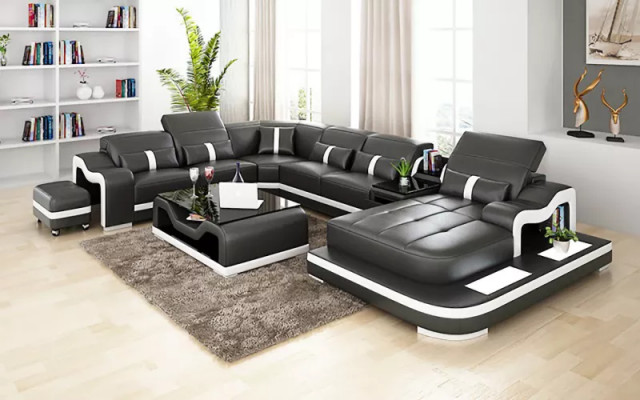 Design Ecksofa U Form Wunnlandschaft Designer Sofa Liederzofa Eckgarnitur Polster