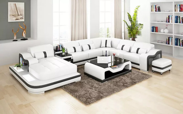 Design Ecksofa U Form Wunnlandschaft Designer Sofa Liederzofa Eckgarnitur Polster