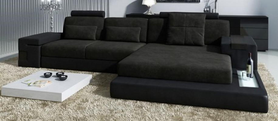 Ecksofa Sofa L-Form Textilsofa Couch Wohnlandschaft Esk Modern Sofae.