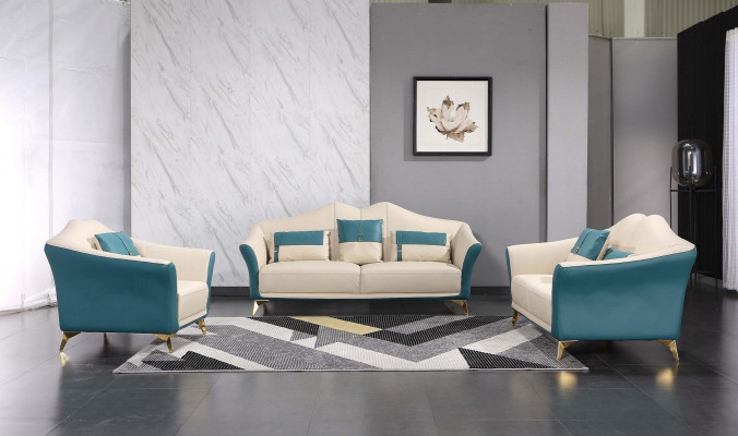 Chesterfield Sofagarnitur Polstersëtzgarnitur 2tlg. Set 3+2 Sëtzer Nei