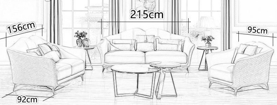 Chesterfield Sofagarnitur Polstersëtzgarnitur 2tlg. Set 3+2 Sëtzer Nei