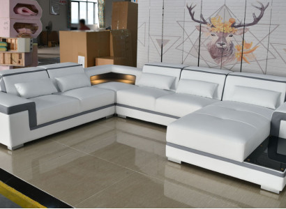 Wunnzëmmer Sofa Polster Villaen Couch xxl Format Sofae Couchen Sëtzpolster Eck