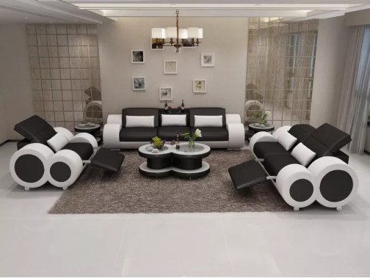 Wunnlandschaft Designer Sofa Sofagarnitur 321 Sëtzer Ecksofa Polster Garnitur