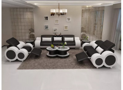 Wunnlandschaft Designer Sofa Sofagarnitur 321 Sëtzer Ecksofa Polster Garnitur