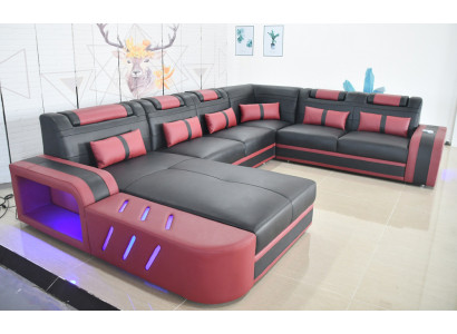 Lieder Ecke-Sofa U-fërmegt Sofa Modernt Sofa Séch Ecksofa Wunnberäich Design