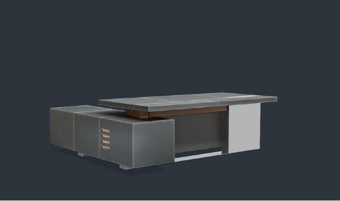Design Büro Miwwel Ariichtung Schreifdësch Eck Dësch Chef Lieder Holz