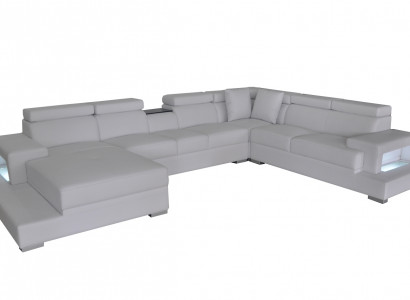 Design Lieder Polster Sëtz Zëmmer Eck Wunn Sofa Couch XXL Designer