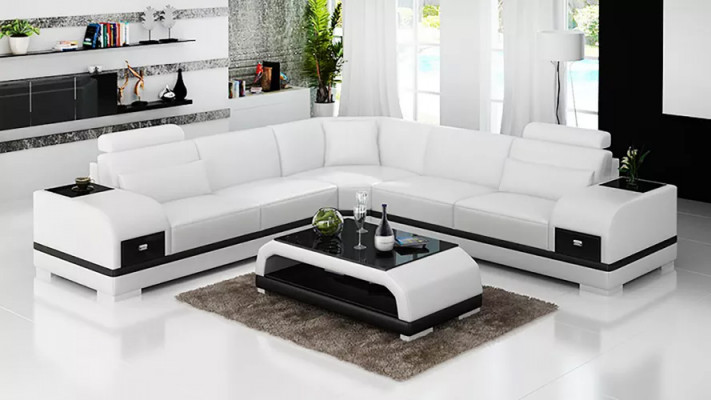 Design Lieder-Garnitur Couchen Eckcouch Sofa Polstersofas Liedercouch Wunnzëmmer