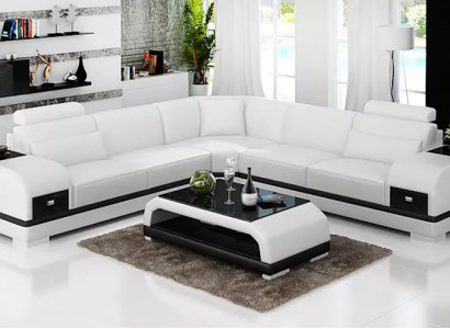 Design Lieder-Garnitur Couchen Eckcouch Sofa Polstersofas Liedercouch Wunnzëmmer