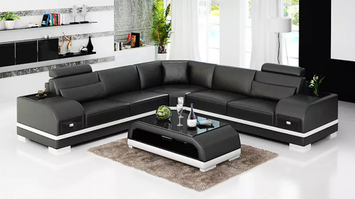 Design Lieder-Garnitur Couchen Eckcouch Sofa Polstersofas Liedercouch Wunnzëmmer