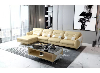 Ledercanapé Designer-C canapé Eckcanapé L-Form Modern Canapé Ledercanapé Eckcanapé Polster.