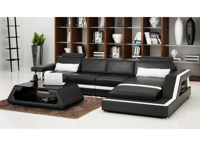 Eckcouch Polstersofa Ledersofa Eckcouch L-Form Modern Sofa Wunnlandschaft