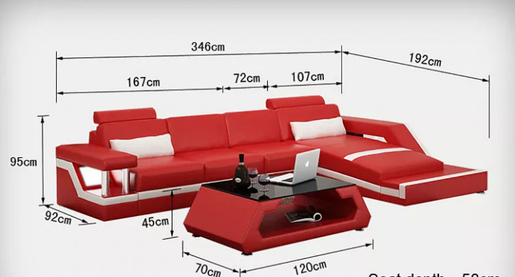 Eckcouch Polstersofa Ledersofa Eckcouch L-Form Modern Sofa Wunnlandschaft