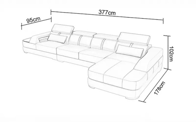 Design Ledergarnitur Stuff Eckcouch Ledercouch Sofa Polstercouchen Sofas