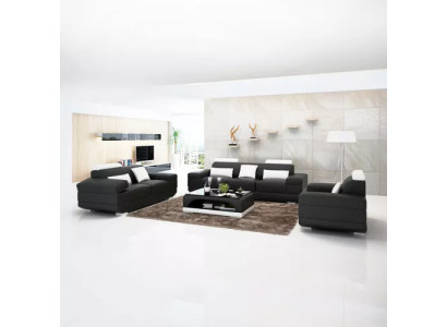Modern Couch Sofa Garnitur 321 Sëtzer Dësch Liederenn Sofa Wunnlandschaft