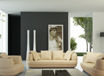 Sofaënzuch Royal Luxus Designer Canapé Polster 3+2+1 Lieder Sofa Sëtz BeigeA