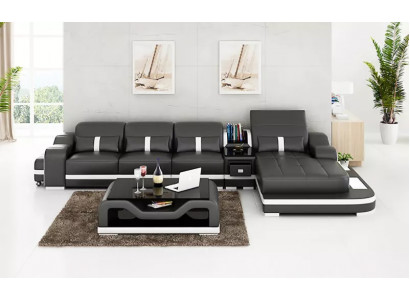 Këssen Ecksofa Ecksofa Wunnlandschaft Ledersofa Designer-Sofa Ecksofa L-Form