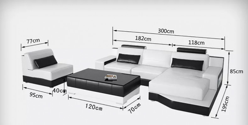Ecksofa L-Form Modern Sofa Lieder-Sofa Ecksofa Polster Designer-Sofa
