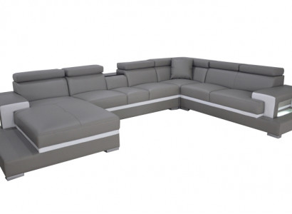 Design Liederpolster Sëtz Zëmmer Wunnsofa Ecksofa Couch Designer Garnitur XXL