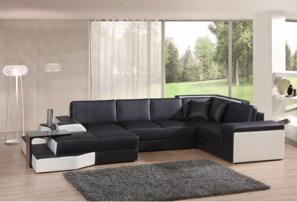 Komfort am grousse Stil U-fërmegt Ecksofa fir dat perfekt Wunnzëmmer