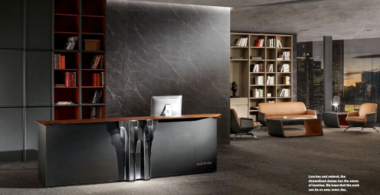 Design Empfangsdëscher Theke Tresen Receptioun Büro Hotel Praxis Foire