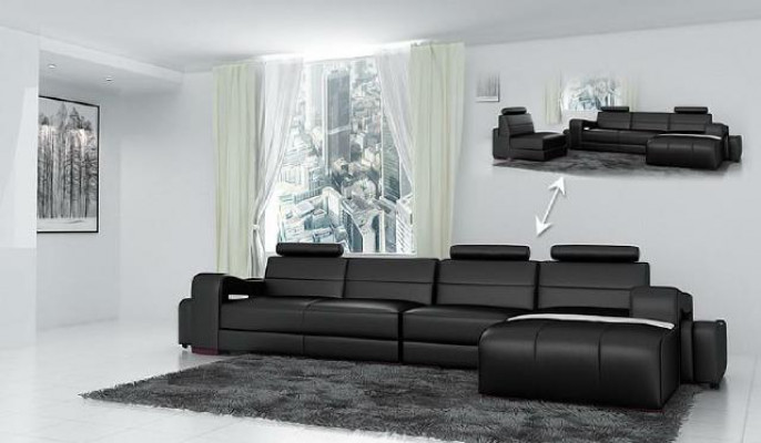 Liederkanapee Eckkanapee + USB Couch Design Wunnlandschaft Polster Garnitur Kanapee L Form