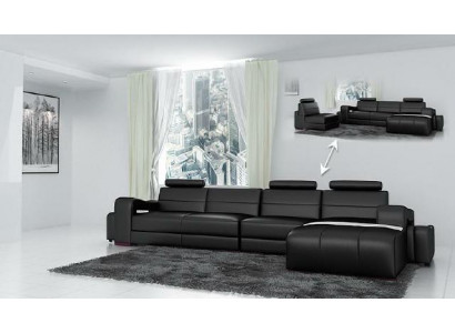 Liederkanapee Eckkanapee + USB Couch Design Wunnlandschaft Polster Garnitur Kanapee L Form
