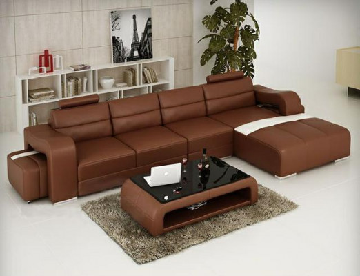 Liederkanapee Eckkanapee + USB Couch Design Wunnlandschaft Polster Garnitur Kanapee L Form
