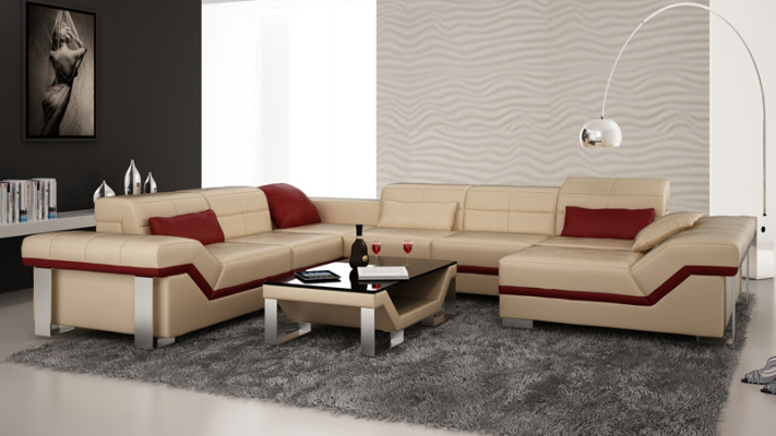 Liederdivan Canapé Canapé Couchage Eckcanapé Garnitur Design Moderne Canapé
