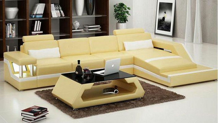 LEDERCOUCH XXL WUNNLANDSCHAFT SET ECKCANAPÉ LEDER SET mat USB POLSTER