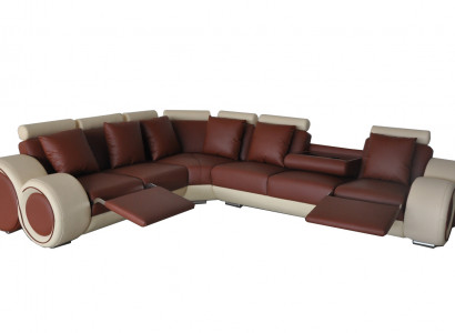 Design Lieder Polster XXL Sëtz Zëmmer Canapé mat USB Design Eck Garnitur Sofaen Nei