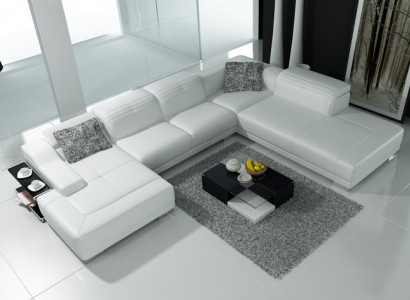 Ledercouch Sofa Couch Wunnlandschaft Eckcouch Eckgarnitur Design