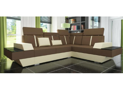 Polster Canapé Sofa mat USB, Eckcanapé Ledercanapé Designer Ledersofa Wunnlandschaft