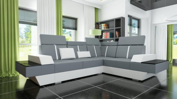 Design Liederdivan USB Wunnlandschaft Polsterdivan Eckdivan Eckcouch Moossgemaach