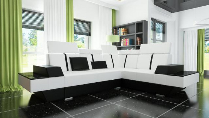 Design Liederdivan USB Wunnlandschaft Polsterdivan Eckdivan Eckcouch Moossgemaach