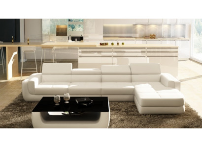 Modern Ecksofa mat USB Polster Lieder Design Sofa Garnitur Wunnlandschaft Tettau