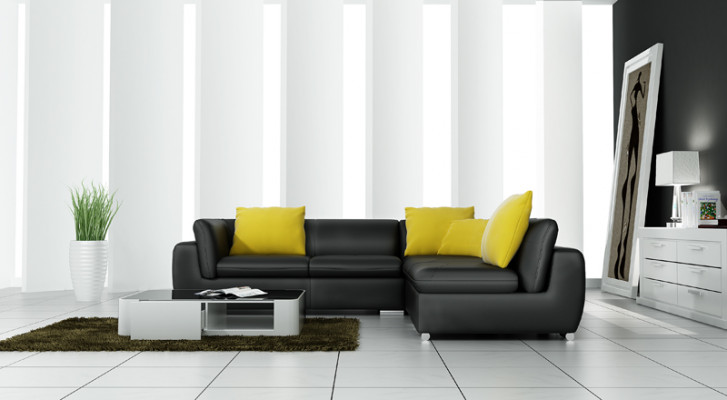 Ledercouch mat USB Wunnlandschaft Eckcouch Eckgarnitur Design Modern Couch F3014