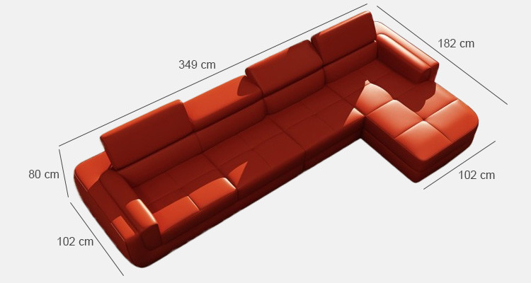 Eckcouch Ledercouch + USB Wohnlandschaft L-Form Couch Polstersëtz Eck Tettau Rout