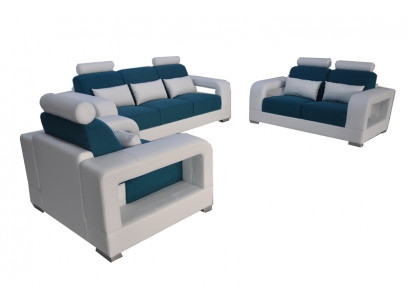 Sofa Canapé Polster Wunnlandschaft Sëtz Miwwelen Set Garnitur 3+2+1 Canapéen