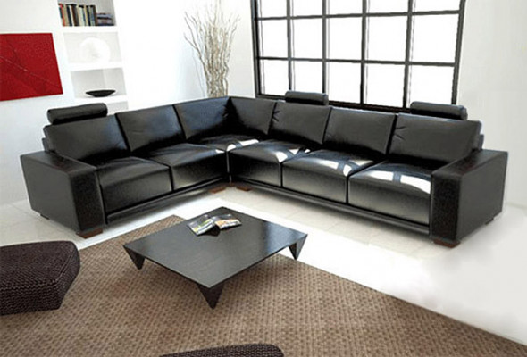 Liederde Sofa mat USB Wunnlandschaft Ecksofa Eck Garnitur Design Modern Sofa A1121B