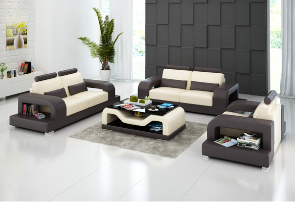 Liederdivan Couch Wunnlandschaft 3+2+1 Sëtzer Garnitur Modern Design Divan