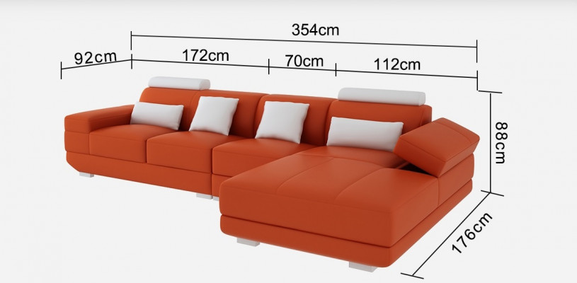 Lieder-Sofa Couch Wohnlandschaft Ecksofa Eck Garnitur Design Moderne Sofa mat USB