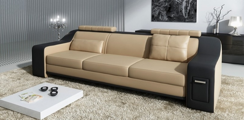 Sëtz Garnitur Kannapee Lieder Polster 3+2+1 Design Couch Modern Garnituren Kannapeeën USB