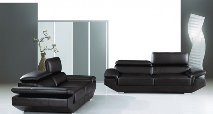 Sofagarnitur mat USB Polster Sofa Sëtz Lieder Garnitur 3+2 Sëtzer Weilrod "Wäiss"