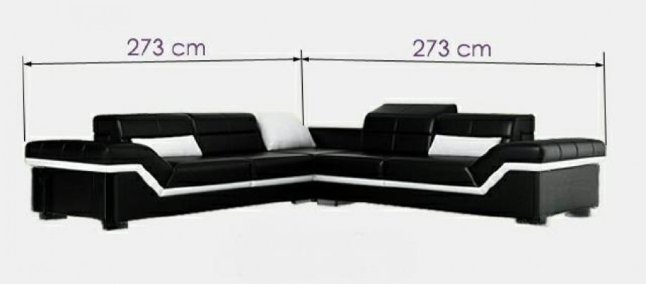 XXL Lieder Canapé Wunnlandschaft Couch Design Sofa mat USB Ecksofa Sofagarnitur Wäiss