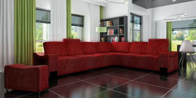 Stoffcouch Sofa Eck Wunnlandschaft Textil Polster Eckcouch Moosschneiderei USB