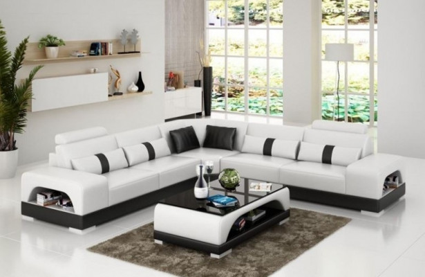 Modern Eckgarnitur Ecksofa Eckcouch Wunnlandschaft L Form XXL Sofa mat USB Nei
