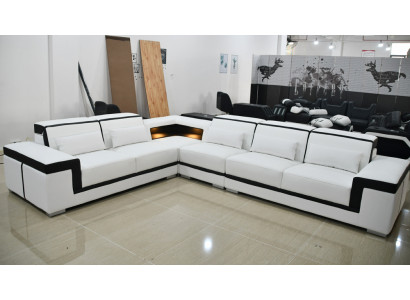 Ledersofa U-fërmegt Sofa Modern Sofa Wunnzëmmer-Sofa Modern Sofa